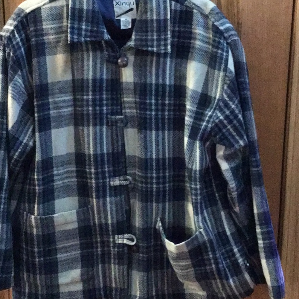 Vintage made in India WOOL plaid jacket